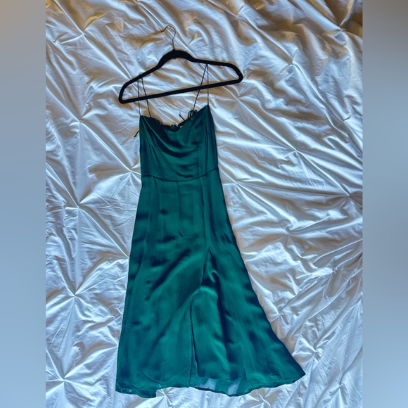 NEW Reformation Juliette Dress Emerald Green - Picture 11 of 16